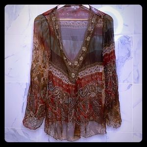 Loona Sheer Silk Top